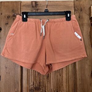 Vuori Sunnyside Sunny Side Shorts Cotton Drawstring Apricot Sz S fits like M
